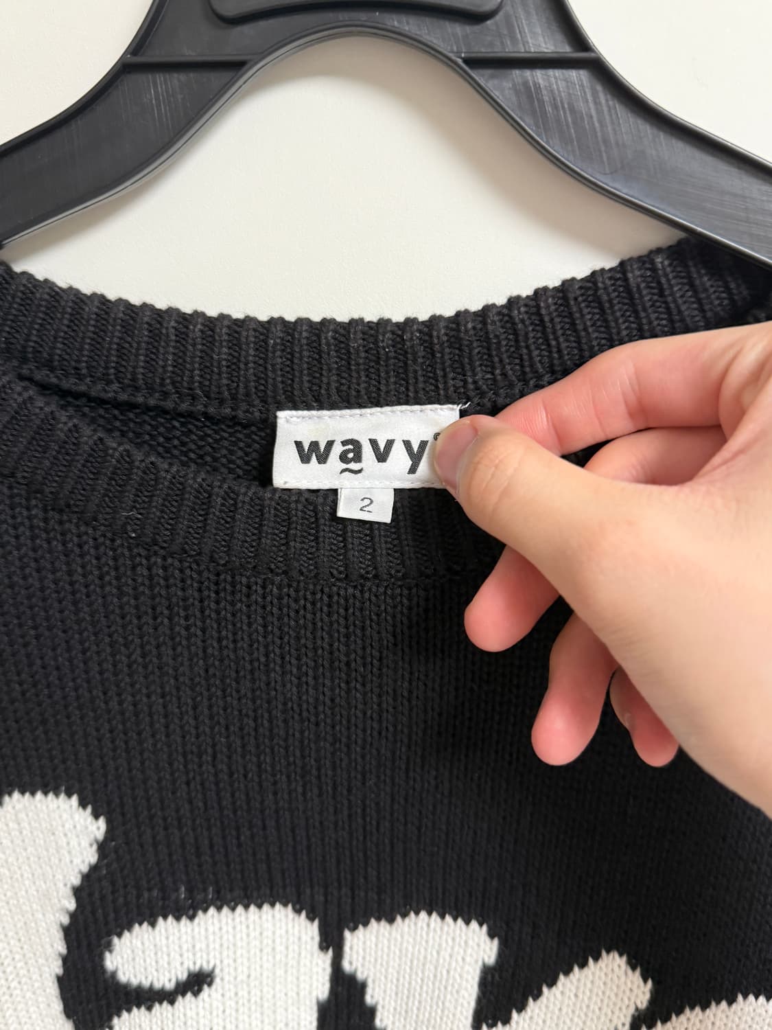 WAVY KNIT 콜드 머천다이즈 2 사이즈 니트 상품이미지3