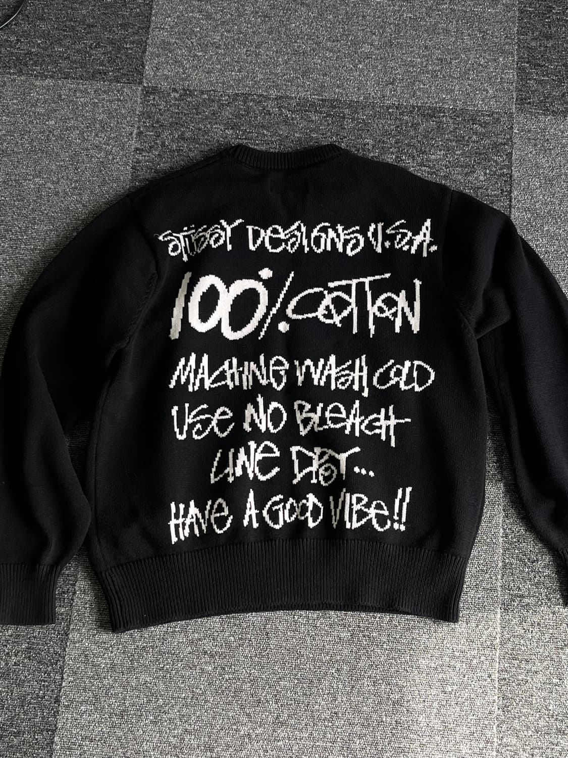 스투시 케어라벨 니트 상품이미지2