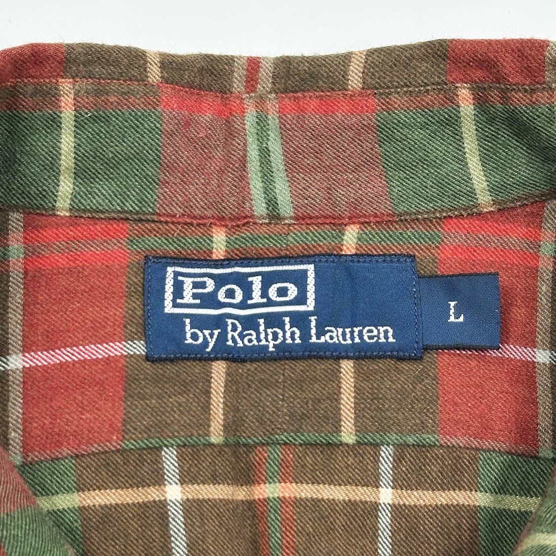 폴로 랄프로렌 클래식 웨스턴 플란넬 체크셔츠 L 상품이미지4