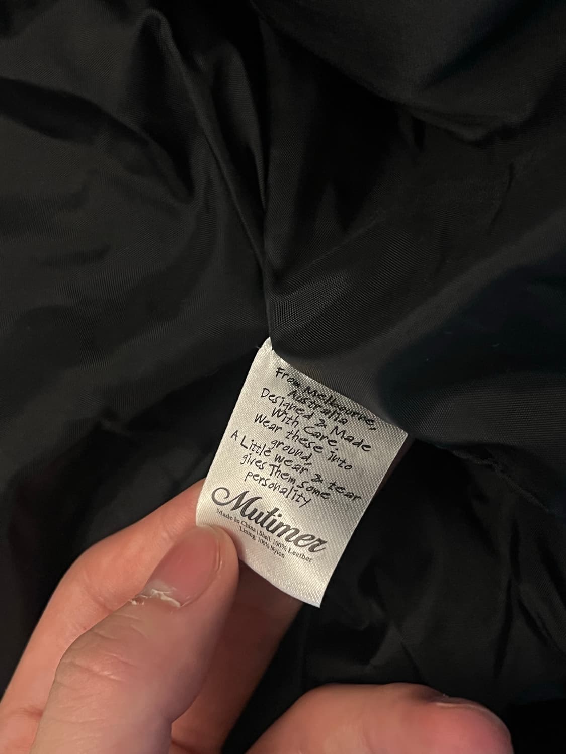 뮤타이머 mutimer - leather bomber 레더 봄버 M 상품이미지4