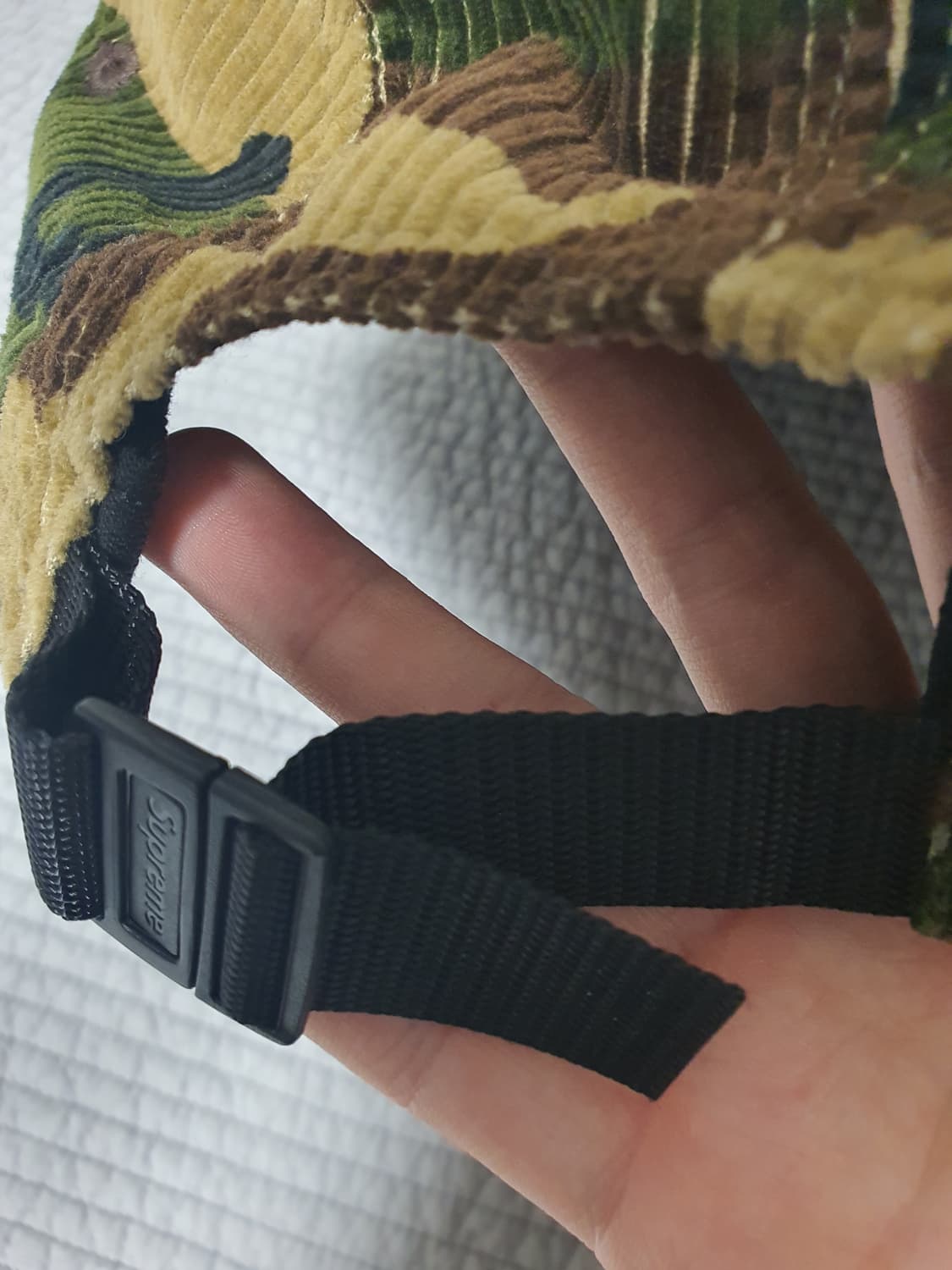 새상품급 슈프림 코듀로이 카모 캠프캡 상품이미지4