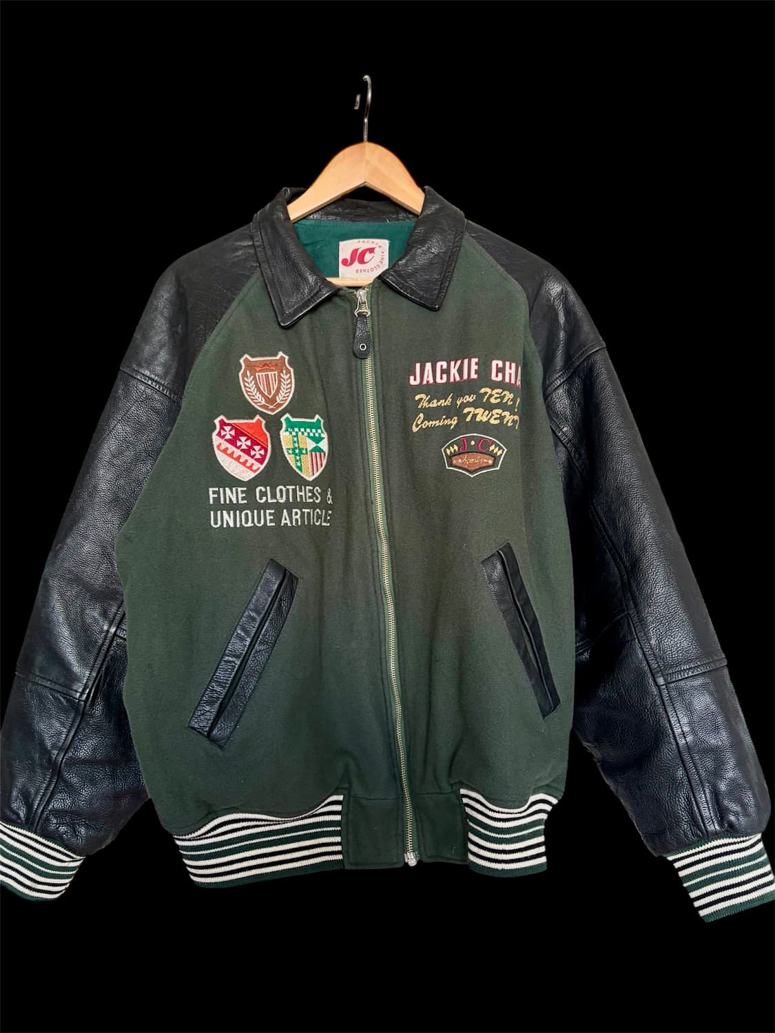 재키파인 레더 바시티 상품이미지2