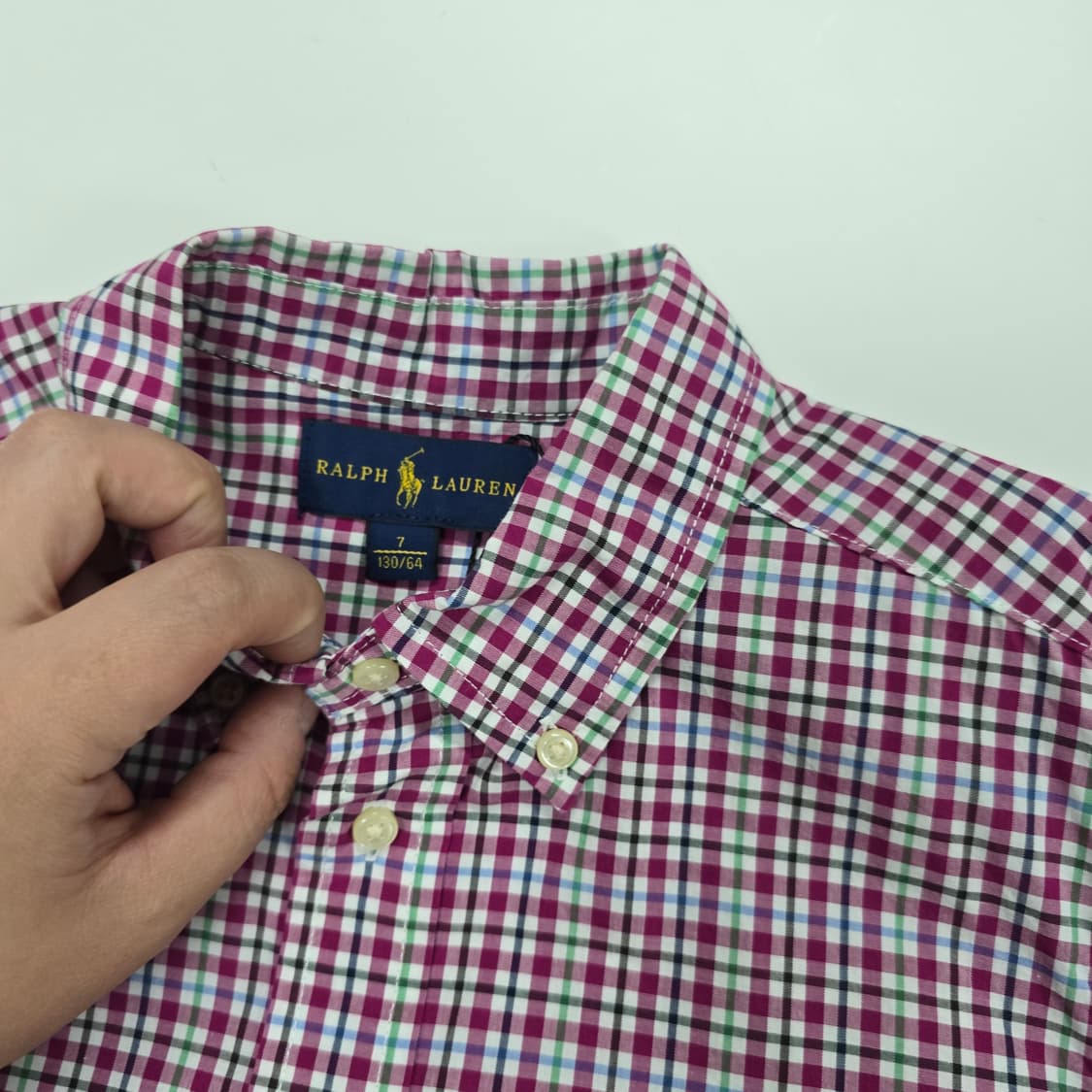 7t 랄프로렌 키즈 체크 셔츠 상품이미지5