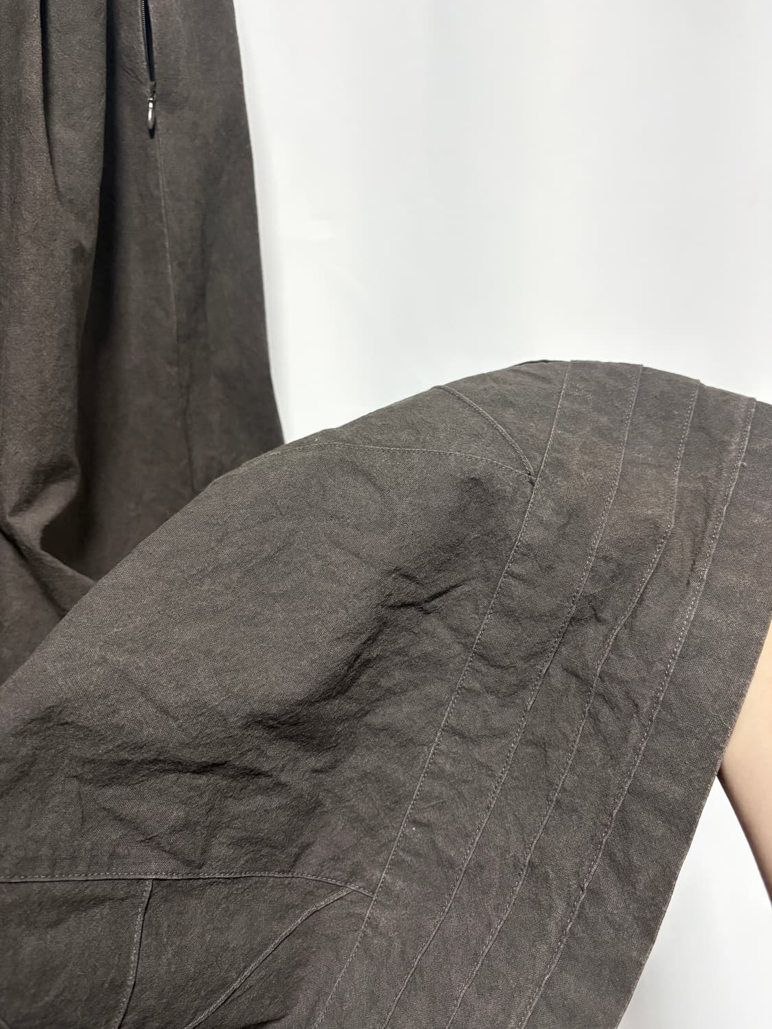 브라운 코튼 스커트 상품이미지4