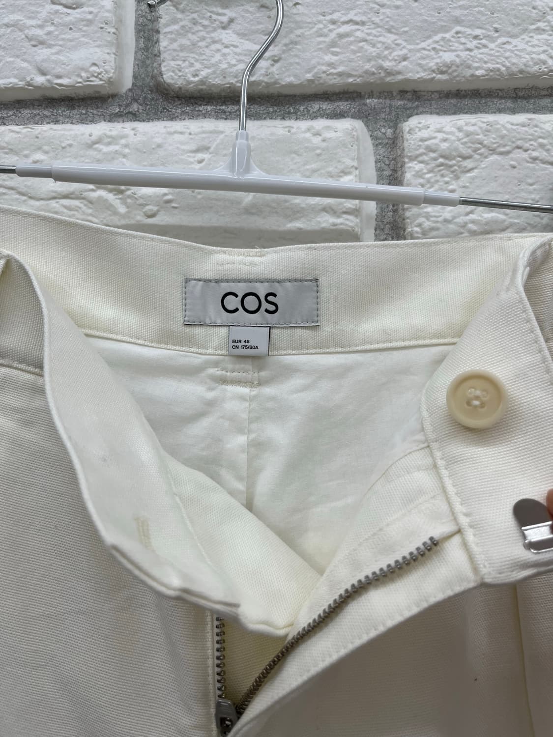 COS 코스 여성 아이보리 와이드팬츠-M 상품이미지3