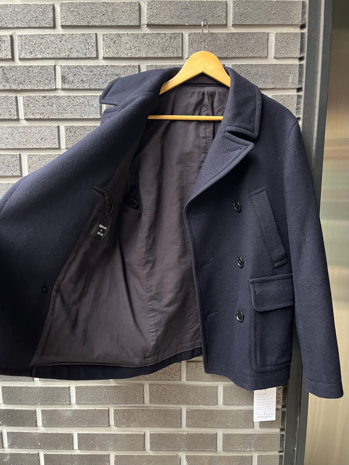 CABANE DE ZUCCA 주카 피코트 네이비 상품이미지10