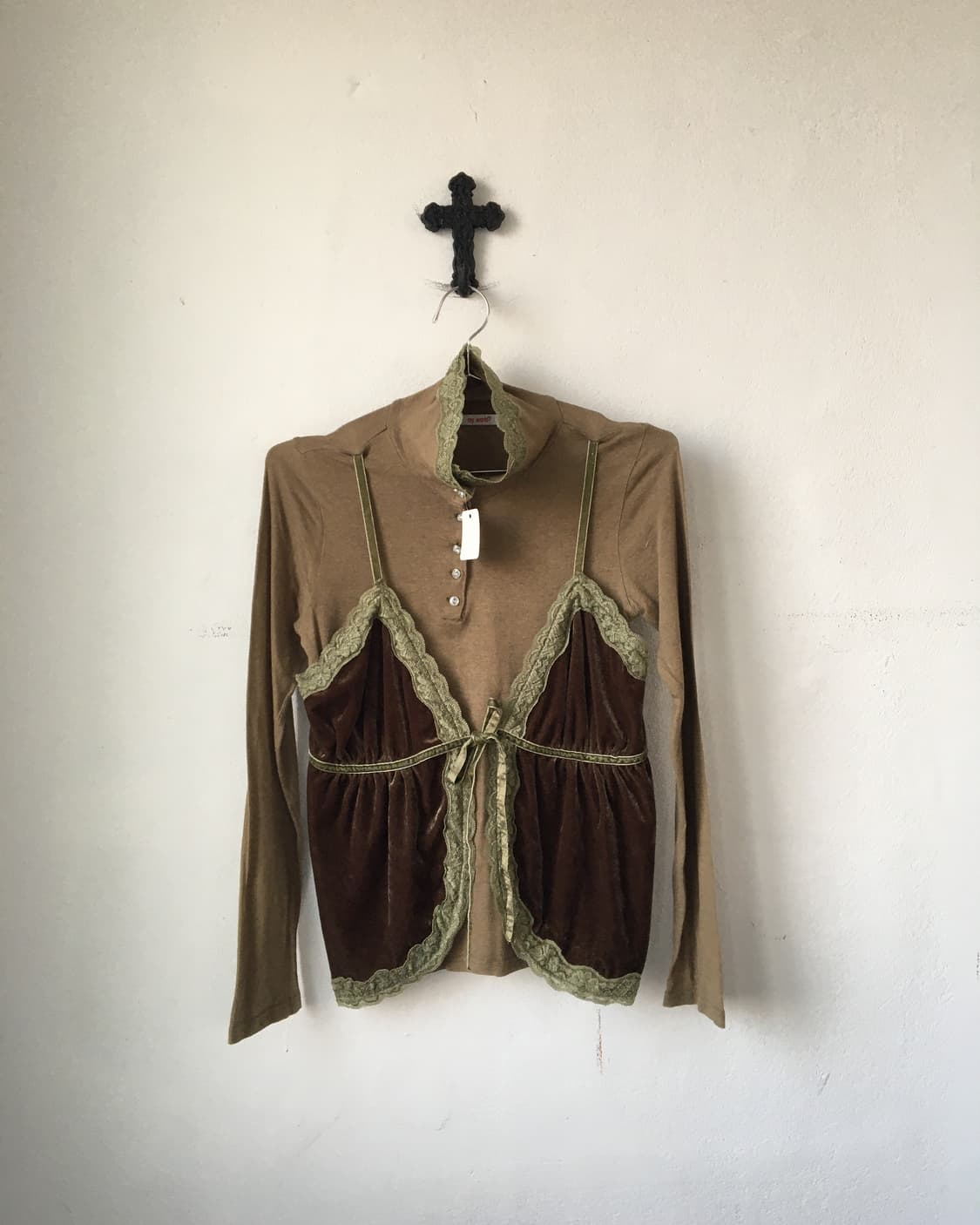 Layered point high neck sleeve 상품이미지2