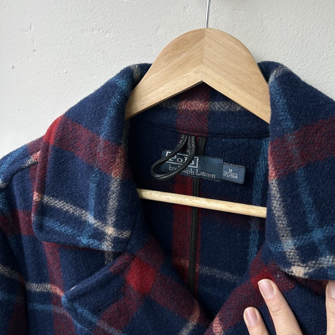 16004 - 폴로 랄프로렌 브레스티드 체크 울 코트 (울 80%) 상품이미지4