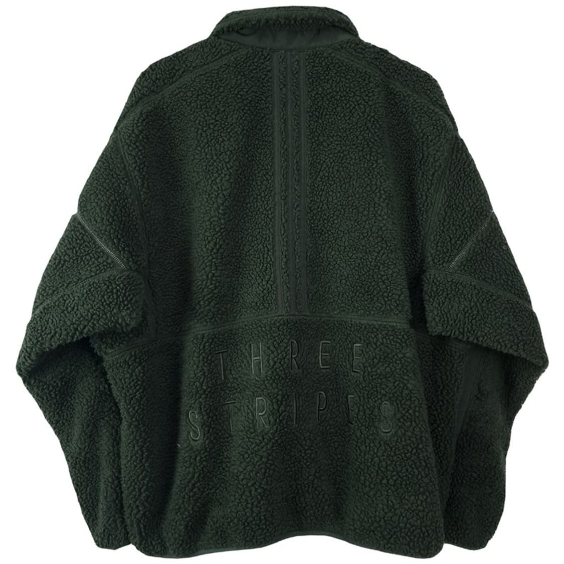 아디다스 오버사이즈 쉐르파 플리스 자켓 딥카키 M18931 상품이미지3