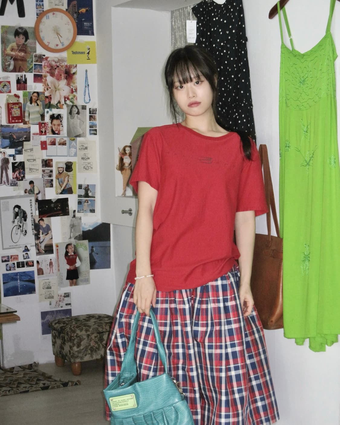 빈티지 레드 소프트 티셔츠 상품이미지5