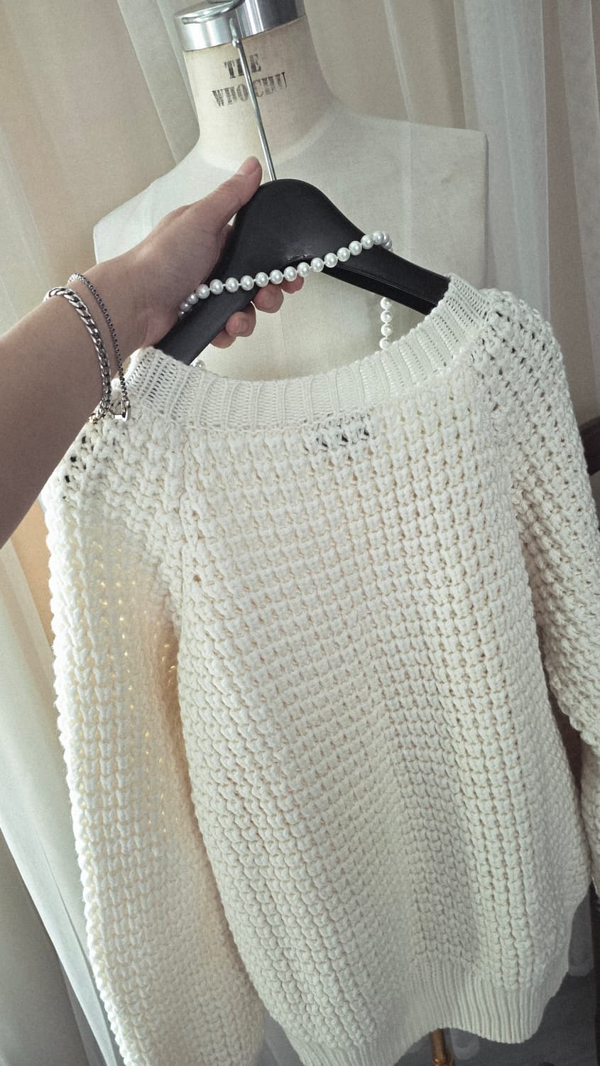 forte_forte 아이보리 울 니트 포르테포르테  이태리 상품이미지10