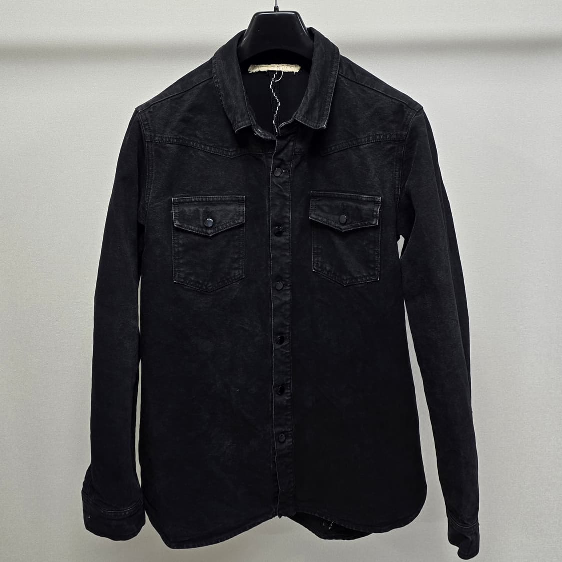 오프화이트 백로고 데님 셔츠 자켓 m사이즈 95 판매 상품이미지2