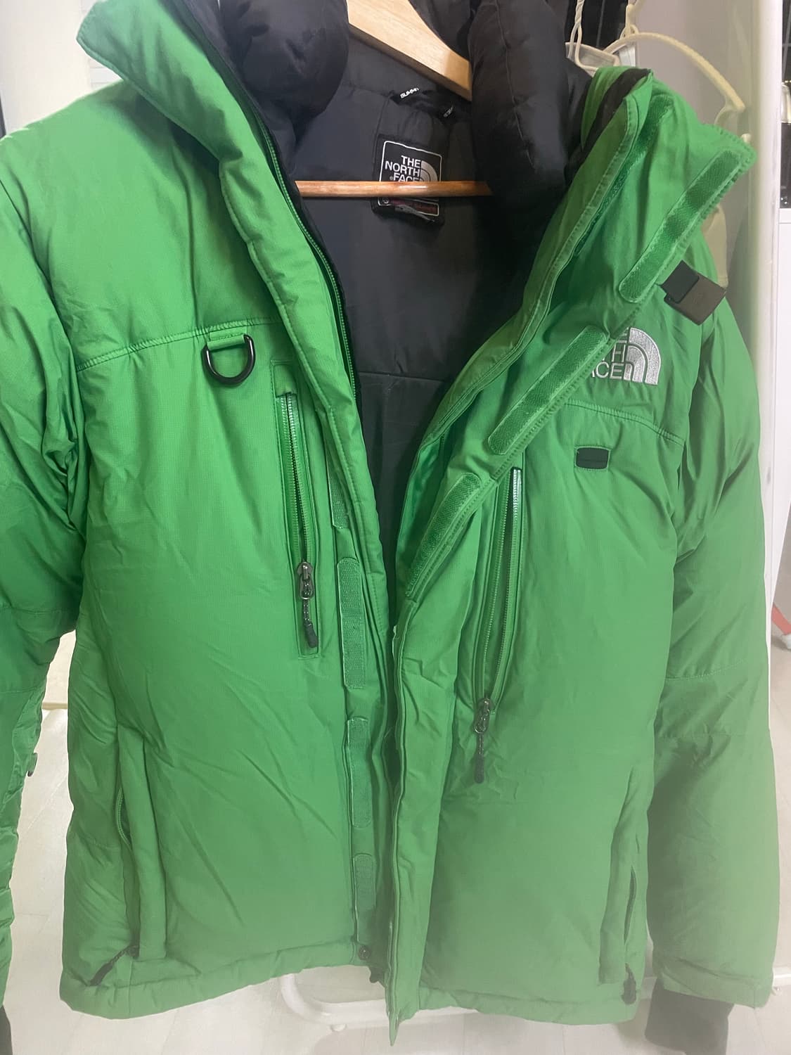 노스페이스 눕시 SUMMIT 패딩 XS 그린 상품이미지1