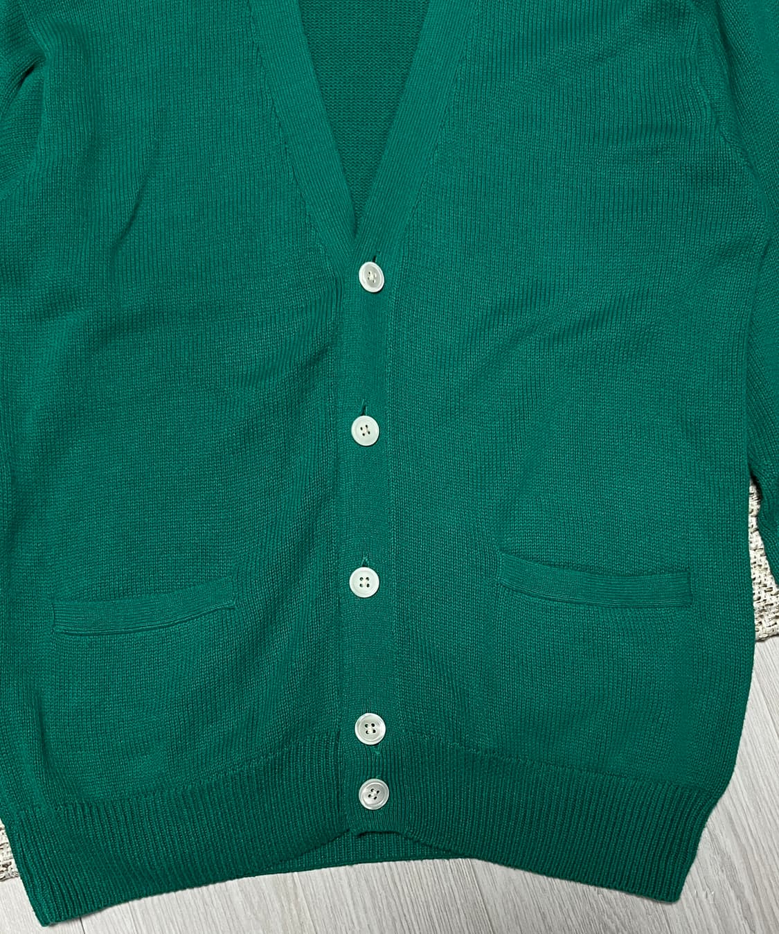 공용 폴로랄프로렌 90년대 브이넥 니트 가디건 M 상품이미지4