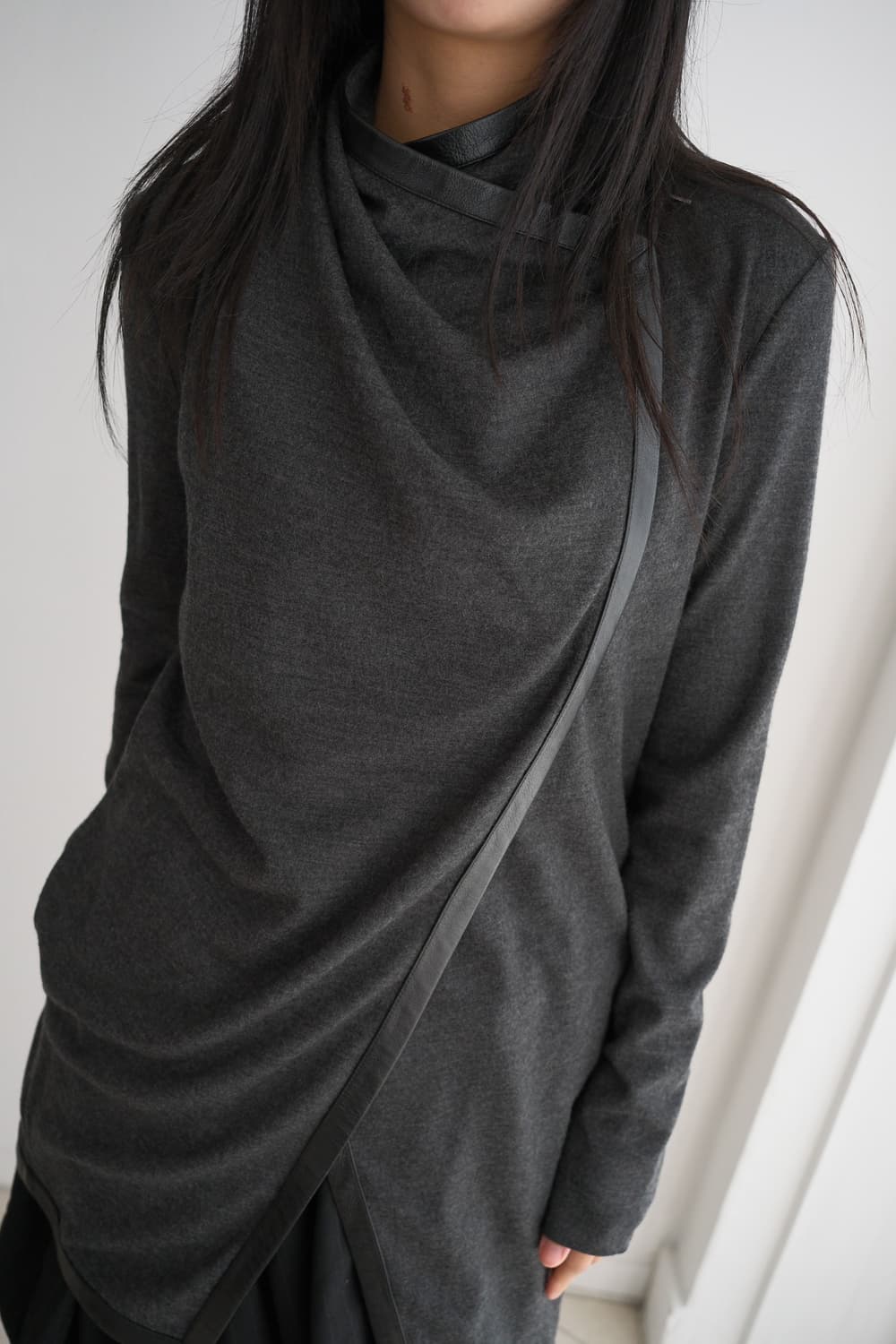 Sonar wool asymmetric cardigan 상품이미지2