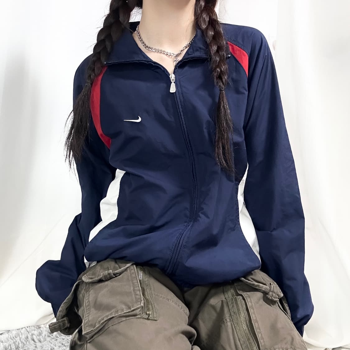 나이키 스우시 배색 바람막이 상품이미지3