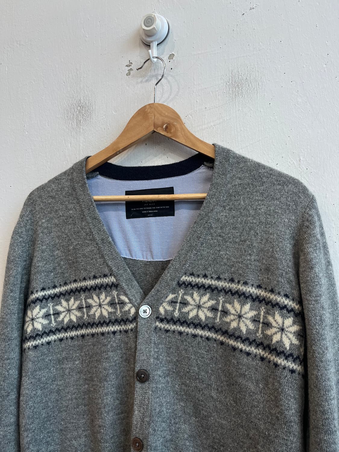 SHIPS JET BLUE 퓨어울 노르딕 가디건 우먼즈  상품이미지2