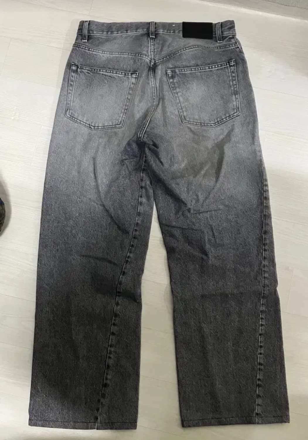 선플라워 와이드 트위스트 데님팬츠 상품이미지3