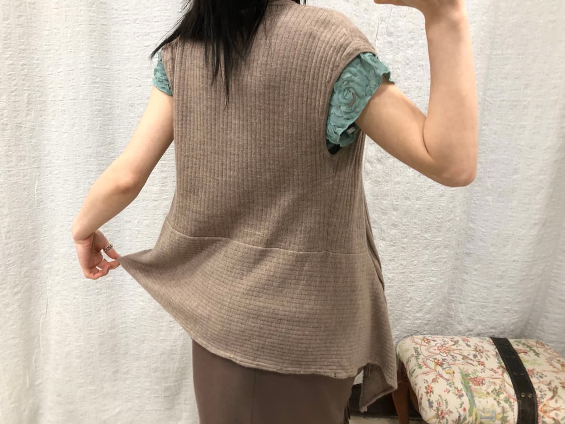 Open vest cardigan 상품이미지3