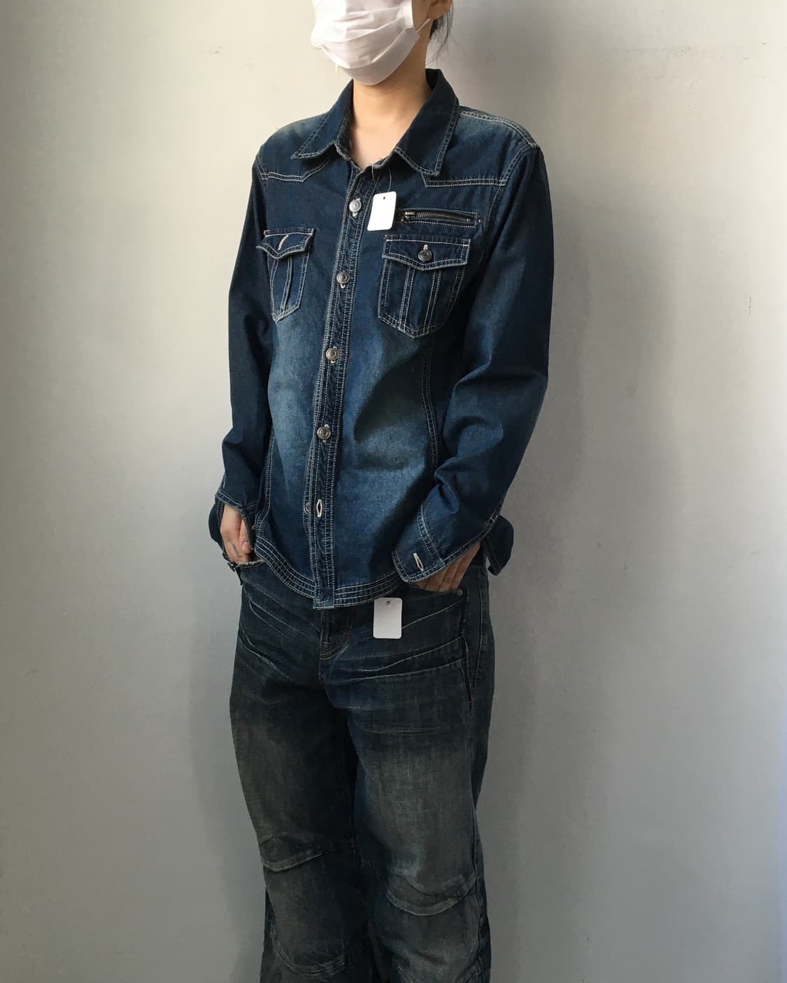 Stitch point denim shirt 상품이미지5