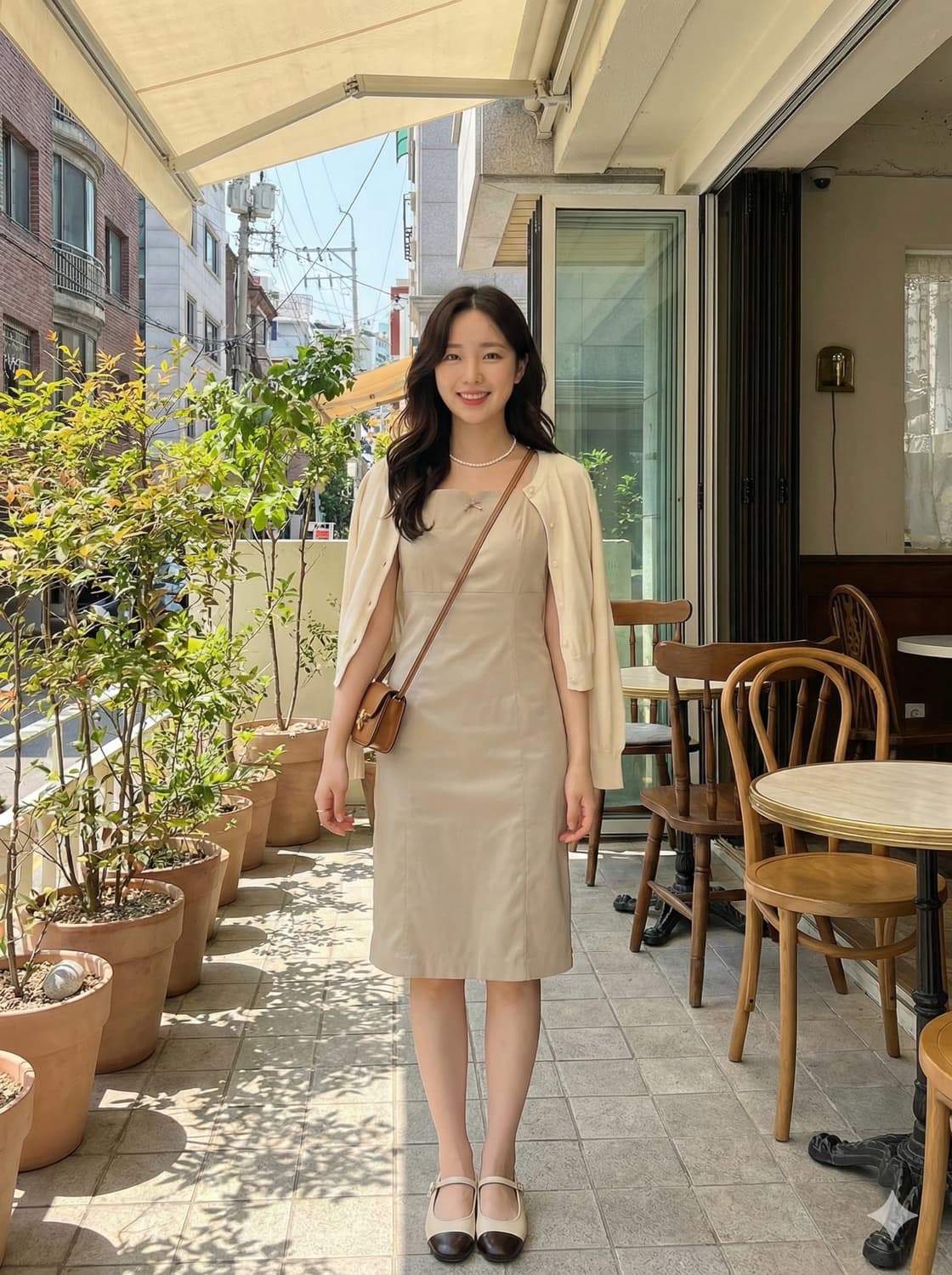 발렌시아가 스퀘어넥 리본 원피스 상품이미지1