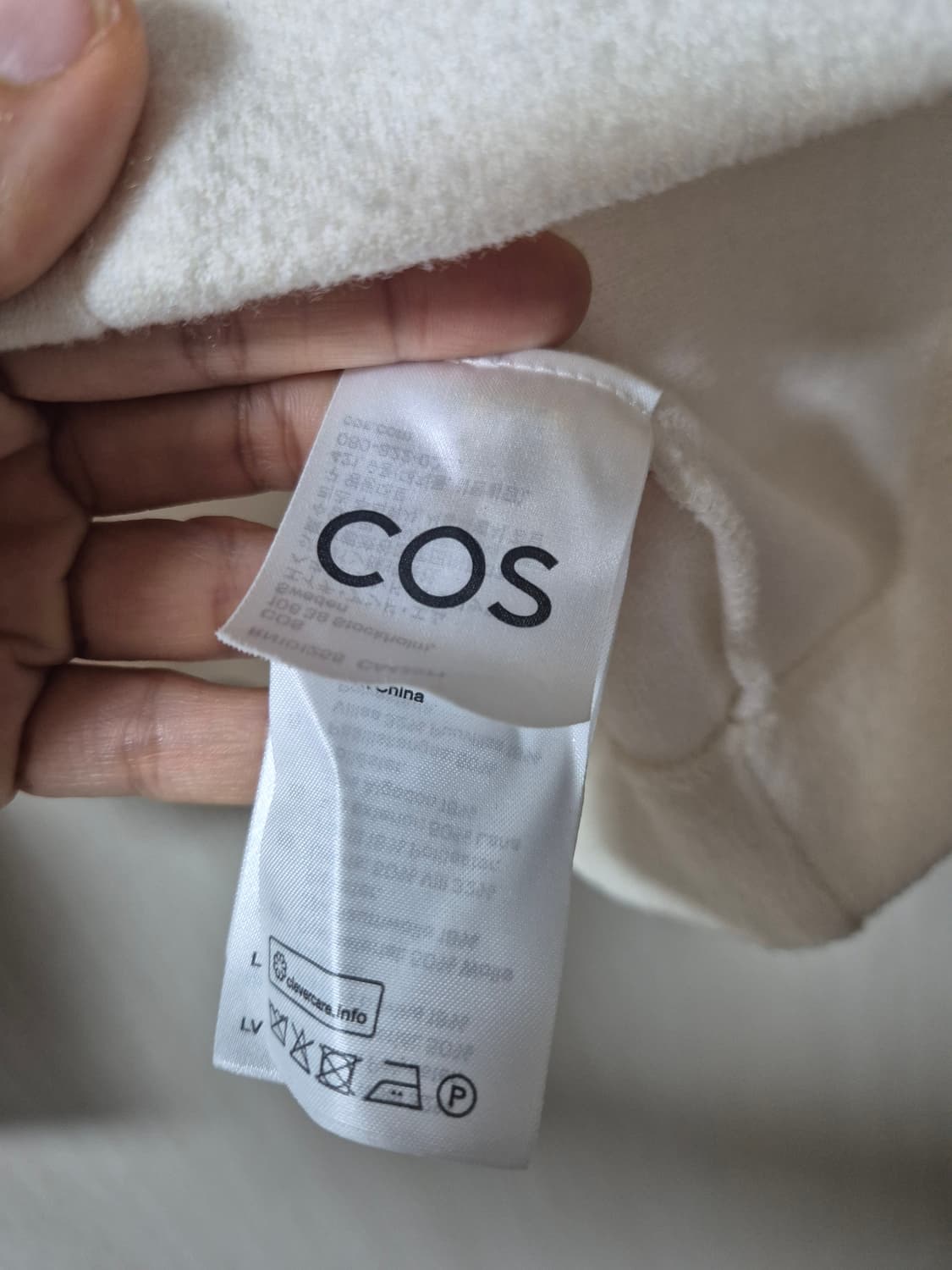 COS 코스  반집업 아이보리 울 자켓 S 신형 상품이미지5