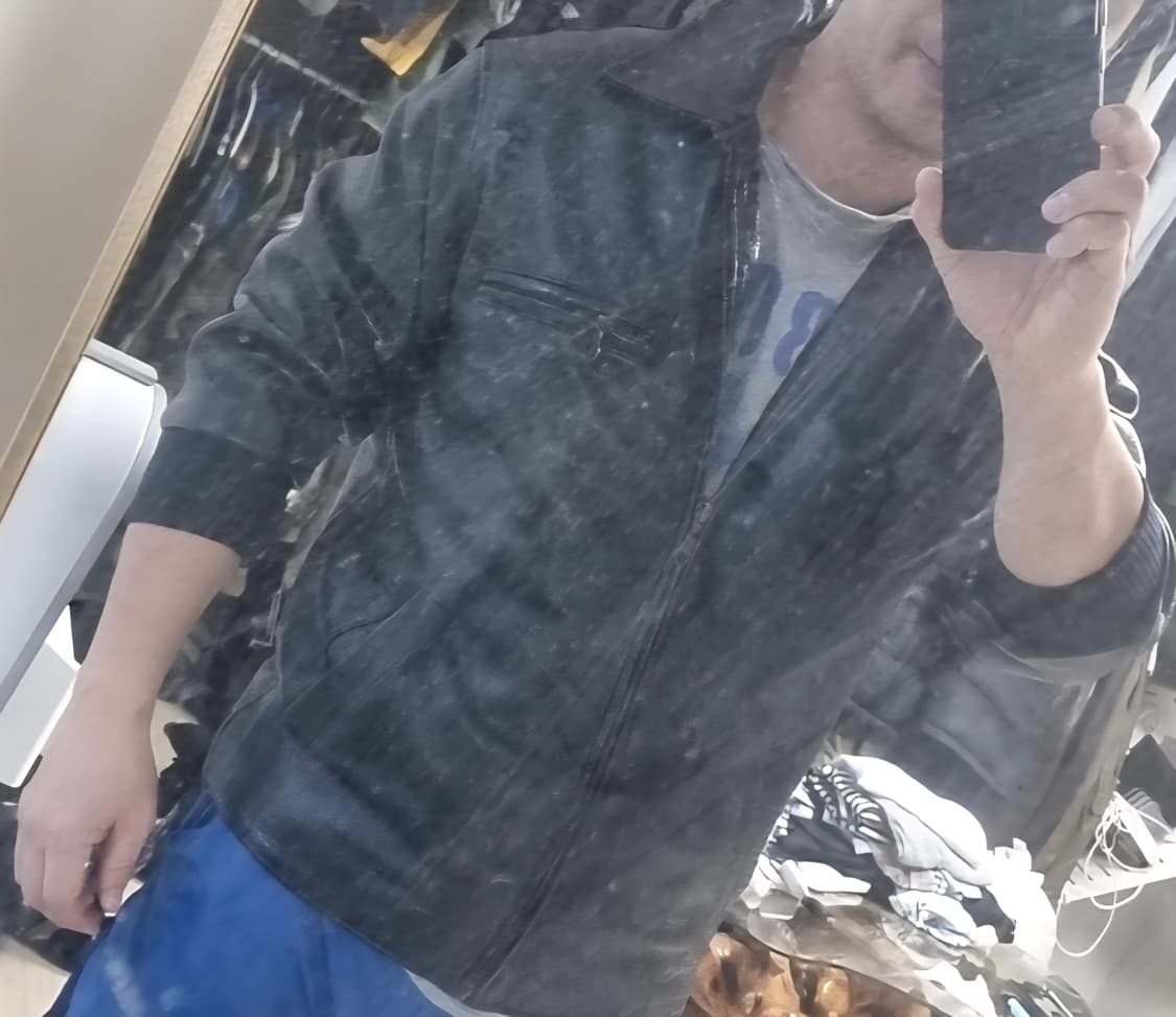 로보사 80-90s 블랙 소가죽 스포츠자켓 점퍼(100-105) 상품이미지9