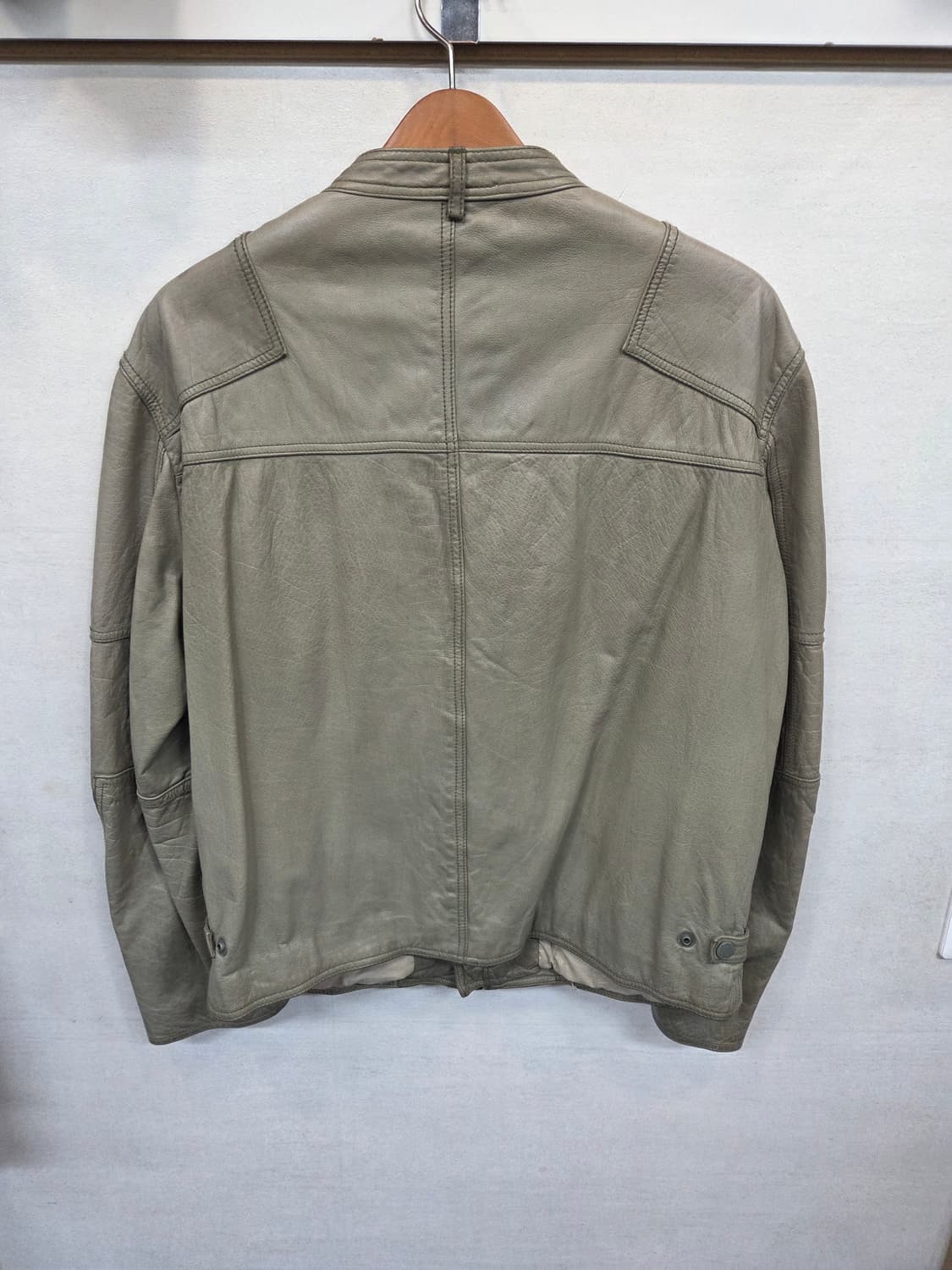 Dkny 빈티지 소가죽 투웨이 라이더 자켓 L 상품이미지2