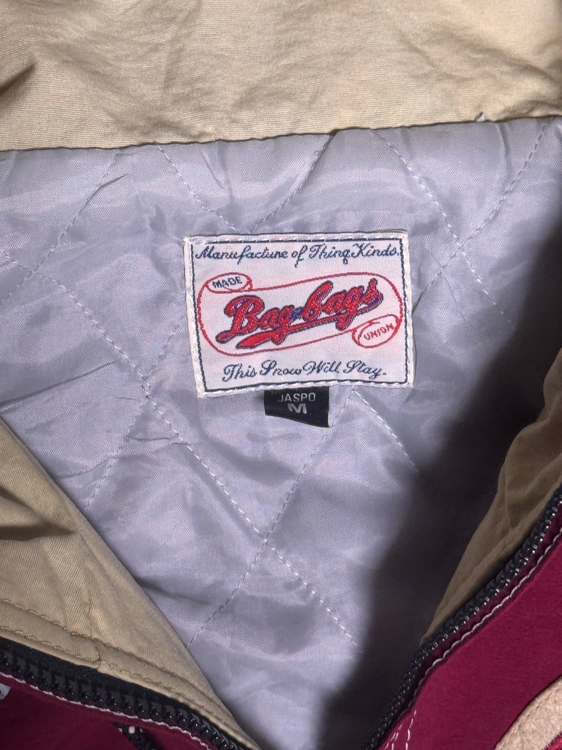 [M] Bag-bags 올드스쿨 버건디 후드 자켓 상품이미지4