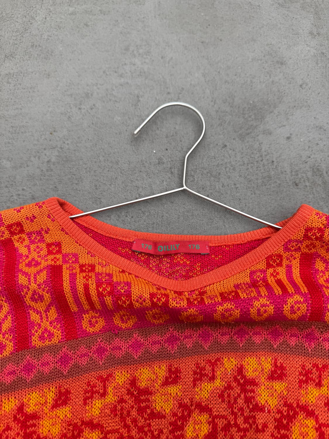 오일릴리 패턴 자카드 니트 상품이미지4