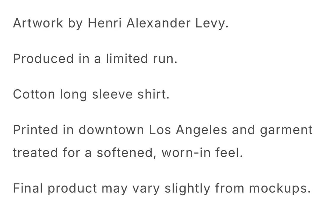 Launder 롱슬리브 by Henri Alexander Levy ERD 상품이미지7