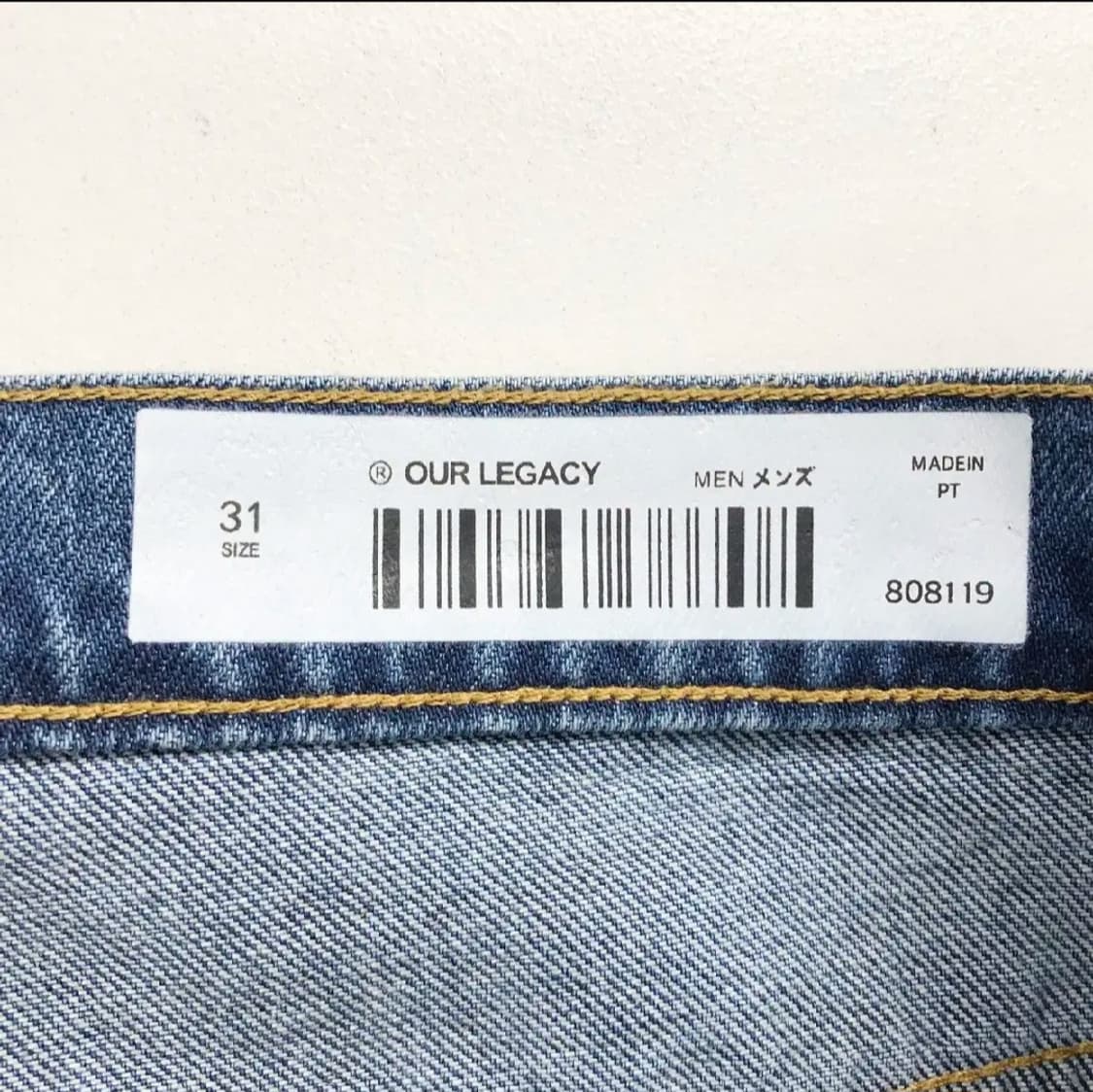 아워레가시 써드컷 글래스 블리치 데님/31사이즈 상품이미지5