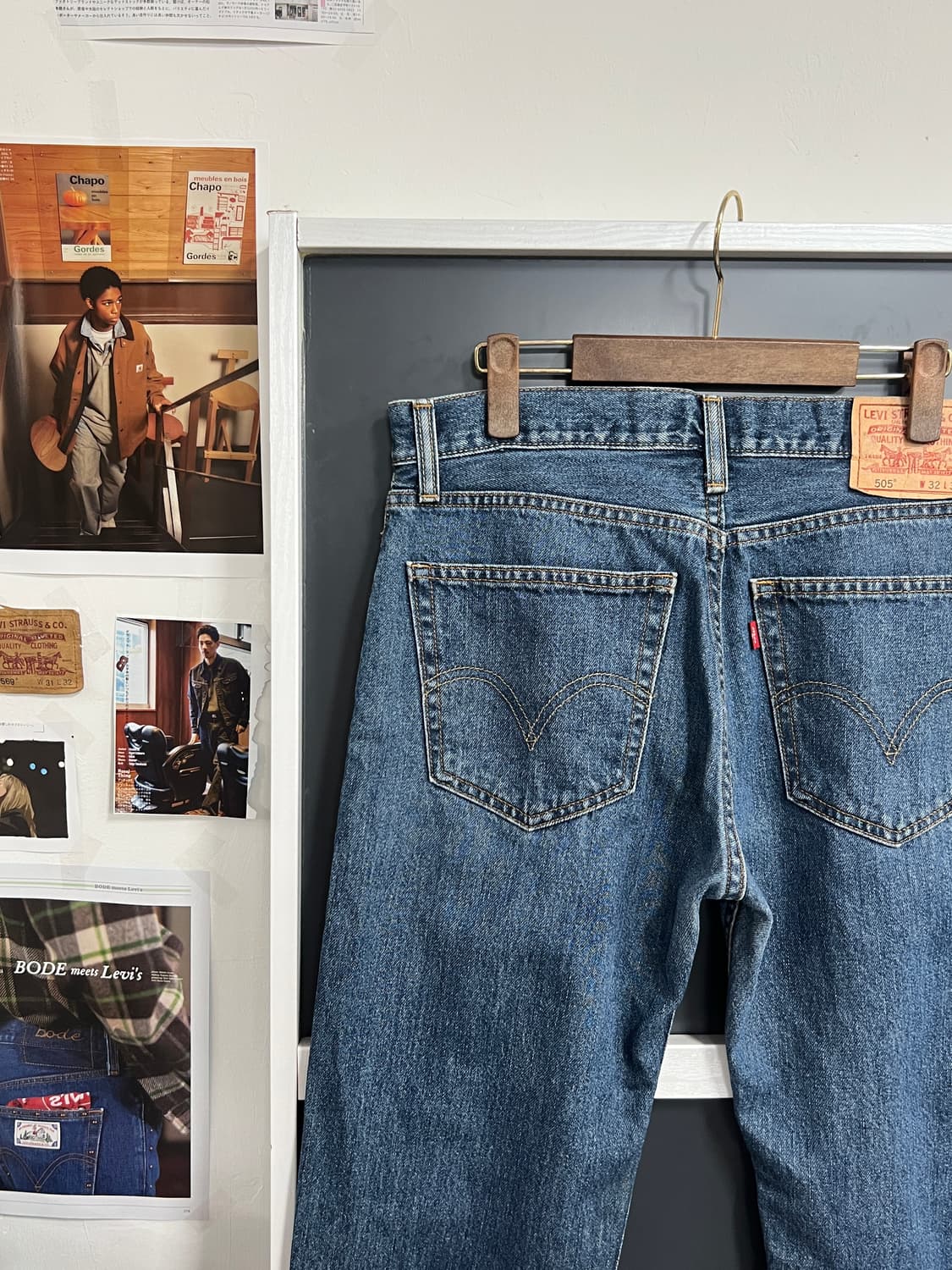 00s Levis 리바이스 505 스트레이트 핏 데님 팬츠 상품이미지2