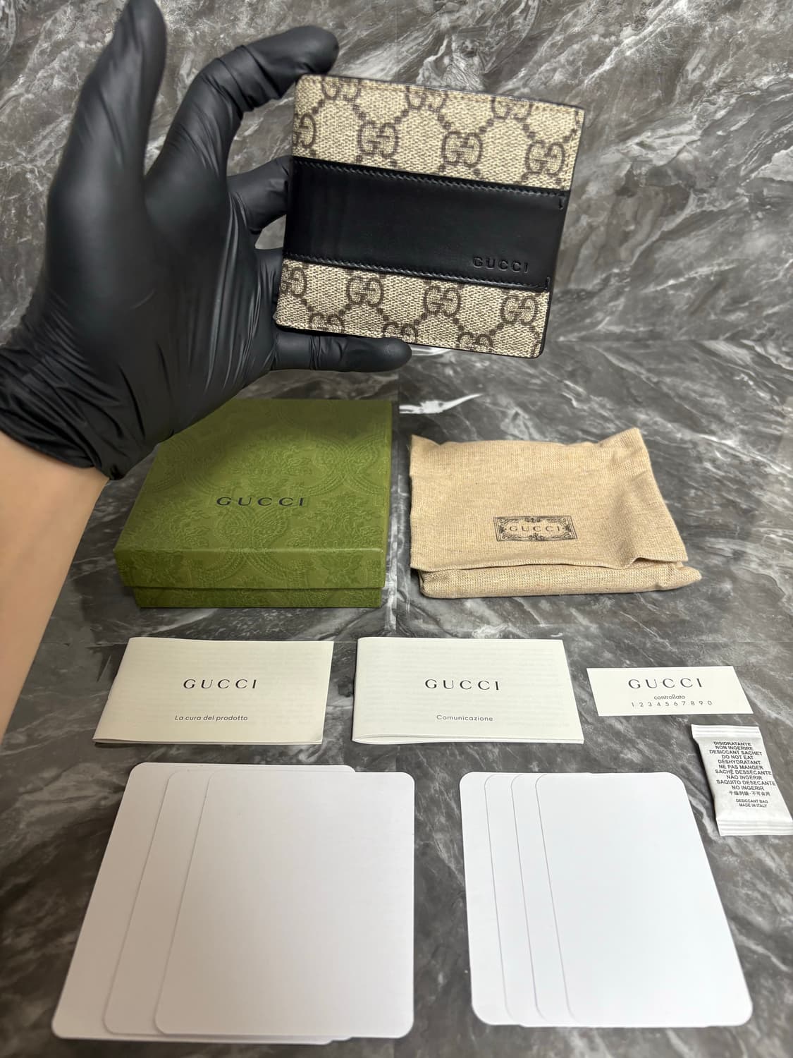 (새상품급) 구찌 GG 슈프림 반지갑 베이지 에보니 상품이미지1