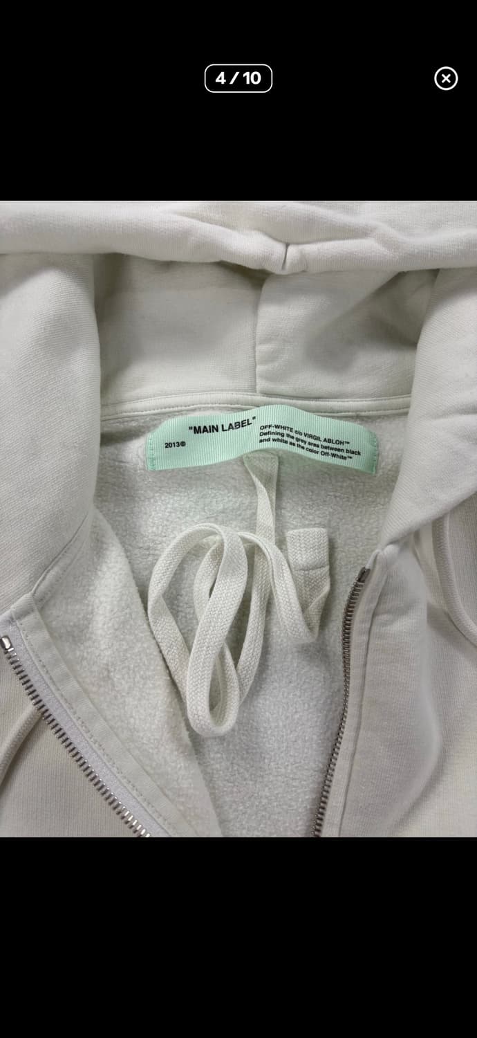 오프화이트 후드집업 상품이미지4