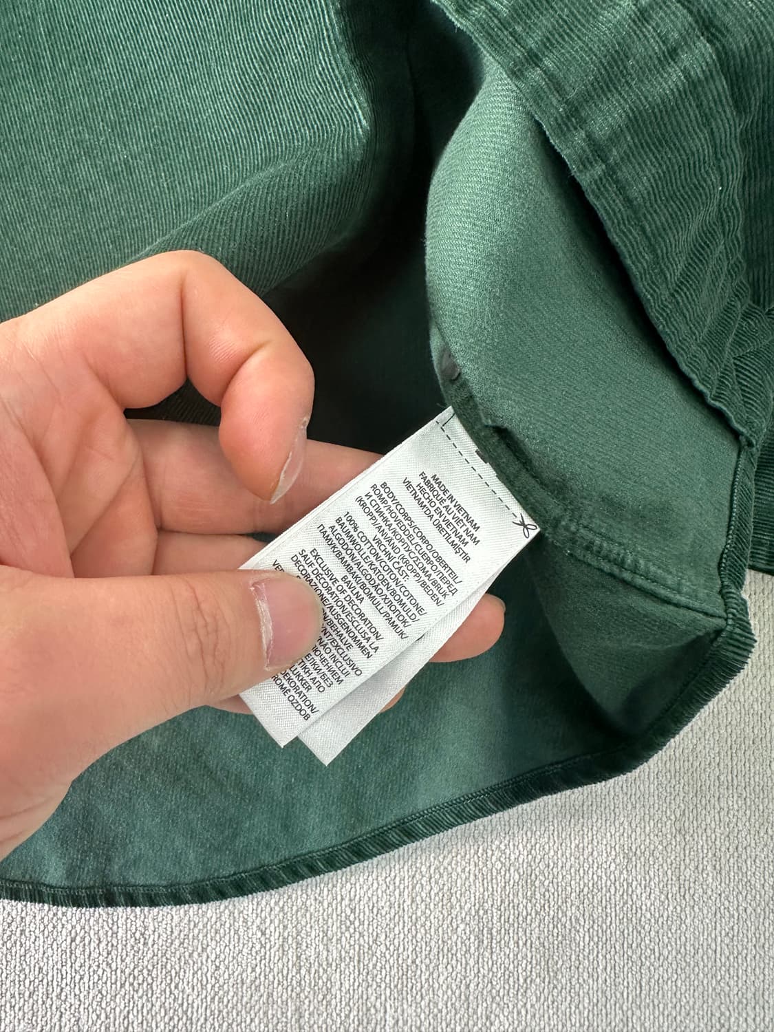 105 폴로랄프로렌 신형라벨 코듀로이 그린 셔츠 상품이미지5