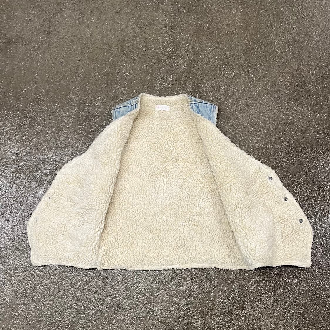 80s Levis 데님 쉐르파 베스트 (95) 상품이미지4