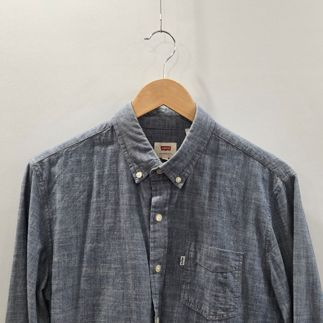 리바이스 버튼다운 샴브레이 셔츠 M 상품이미지2