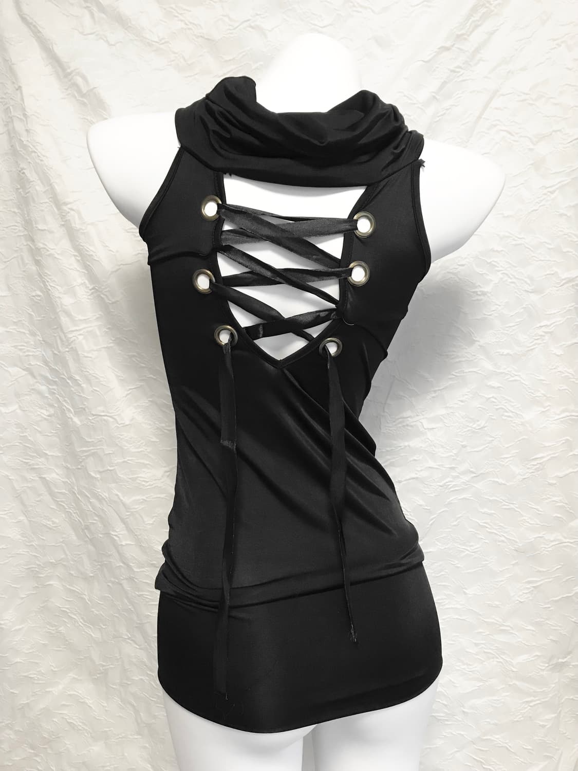 빈티지 갸루 드레이프 코르셋 홀터 원피스 상품이미지2