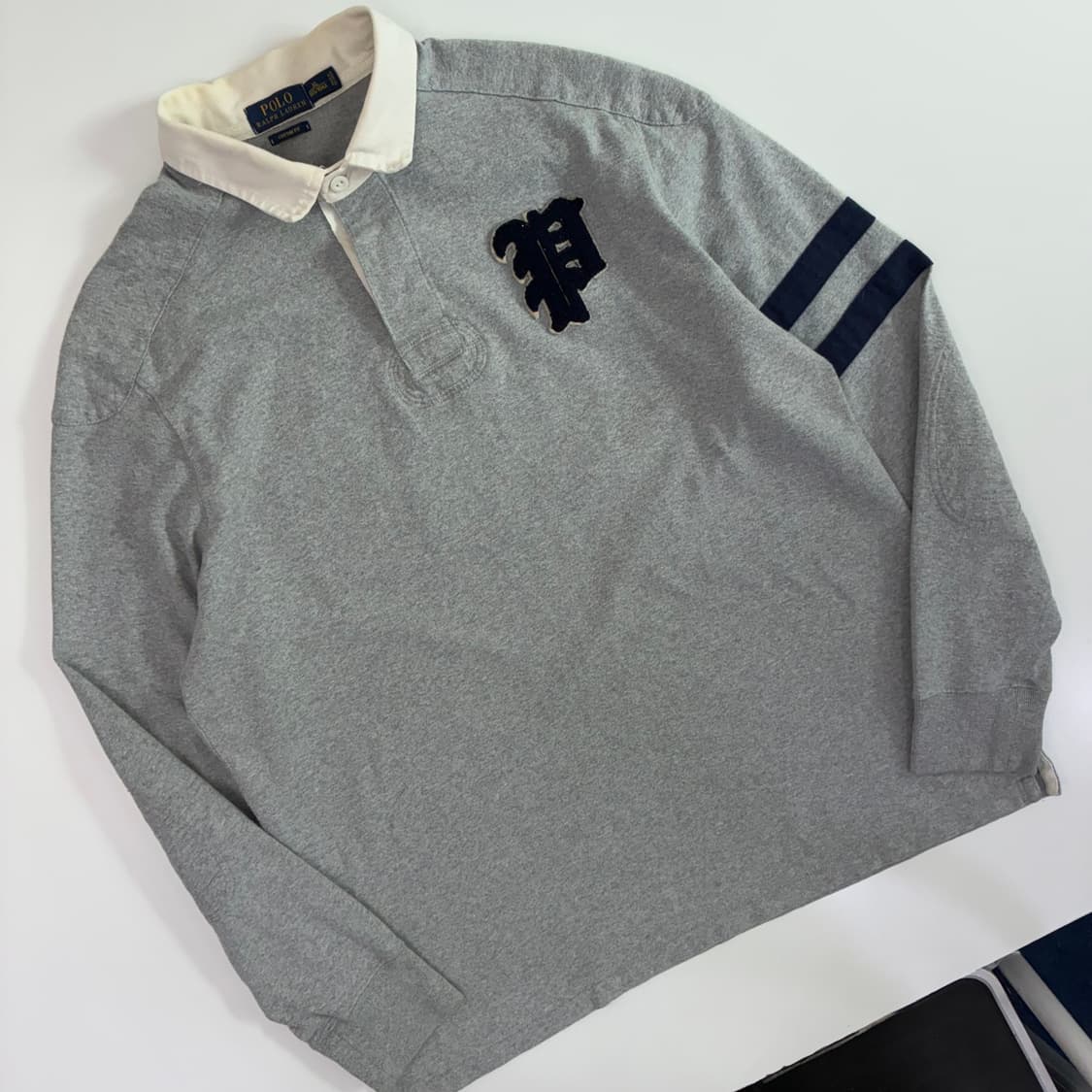Polo 폴로 랄프로렌 신형 P엠브로이드 자수 아이코닉 럭비티 상품이미지2