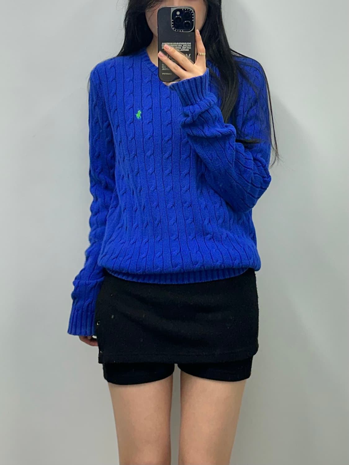 폴로 랄프로렌 신형 블루 꽈배기 니트 상품이미지1