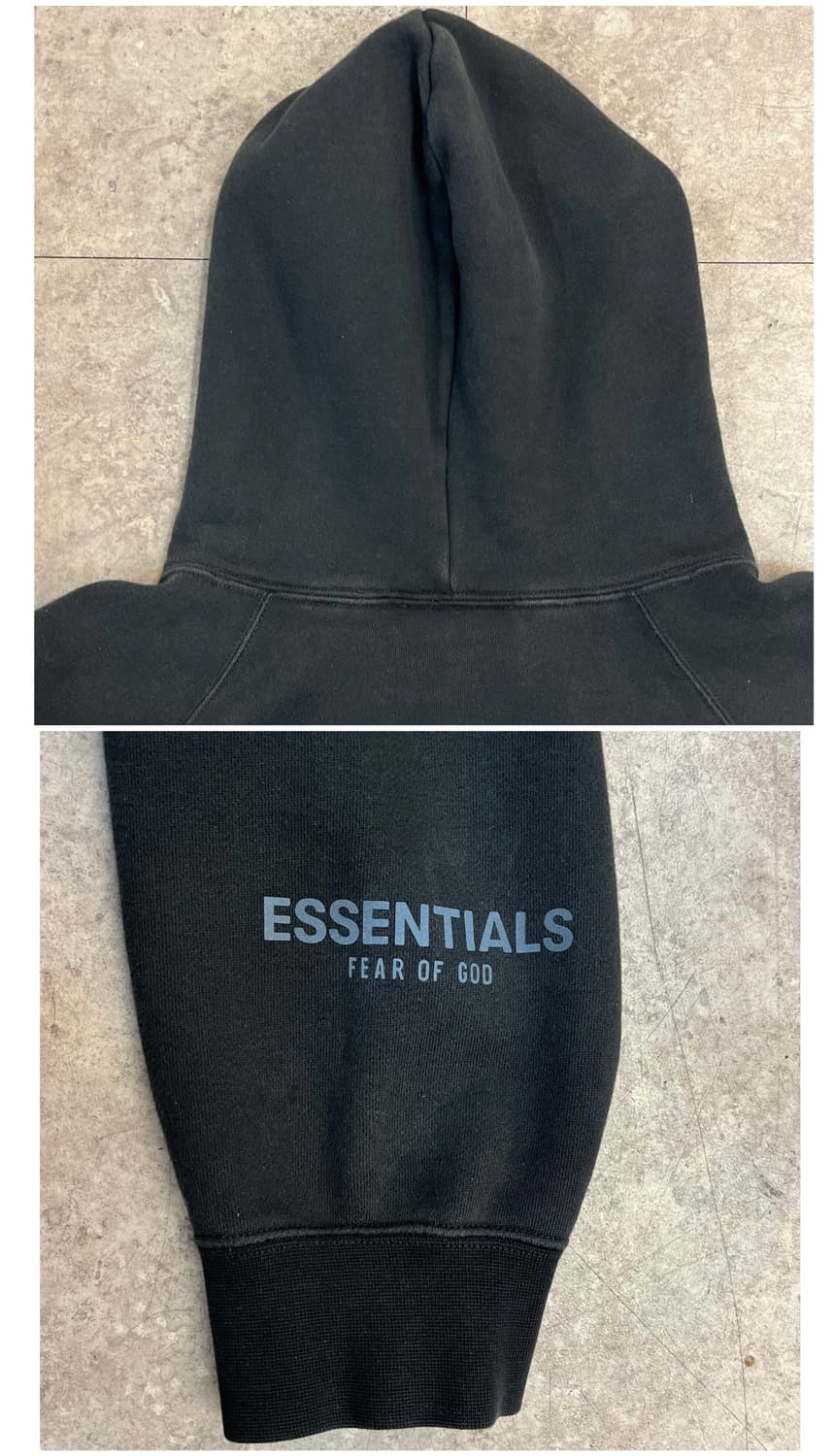 피어오브갓 에센셜 기모 후드티 블랙 L #csz3929 상품이미지8