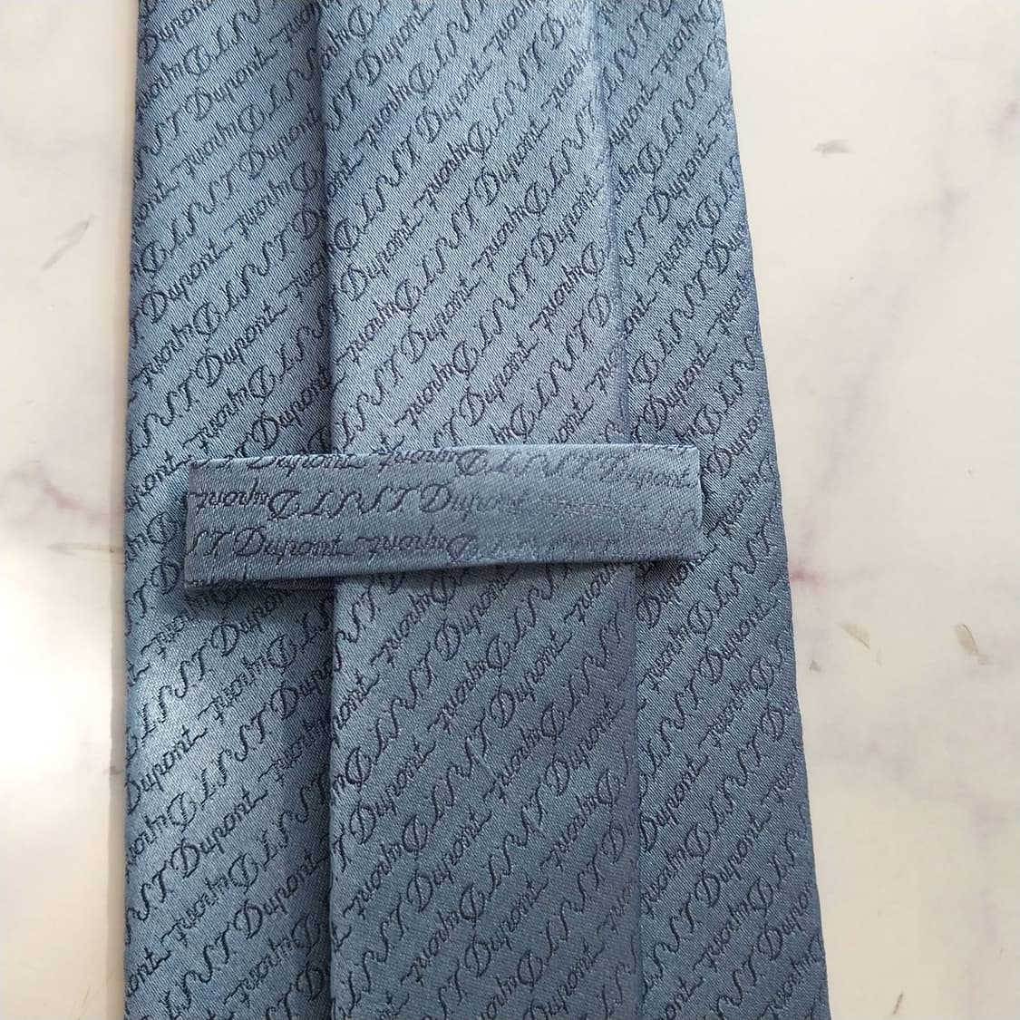 에스.티. 듀퐁 실크 로고 패턴 넥타이 8.7cm A+등급 K2357 상품이미지9