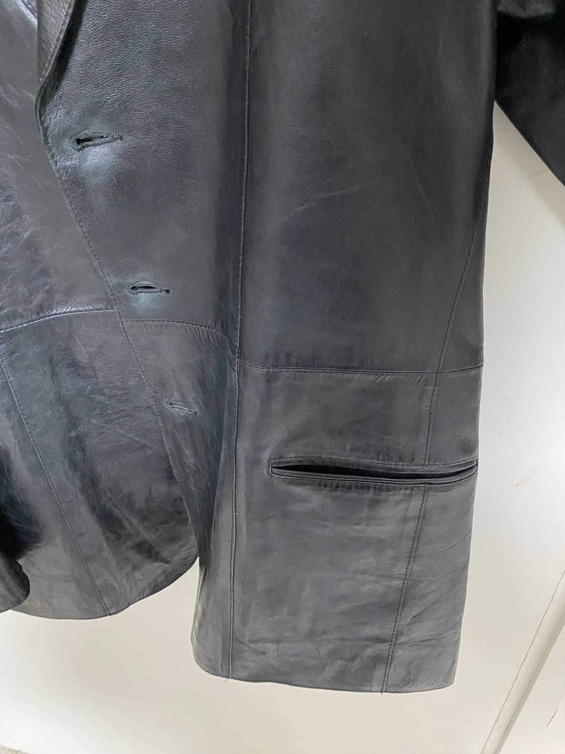 빈티지 아이스버그 가죽 블레이저 자켓 상품이미지9