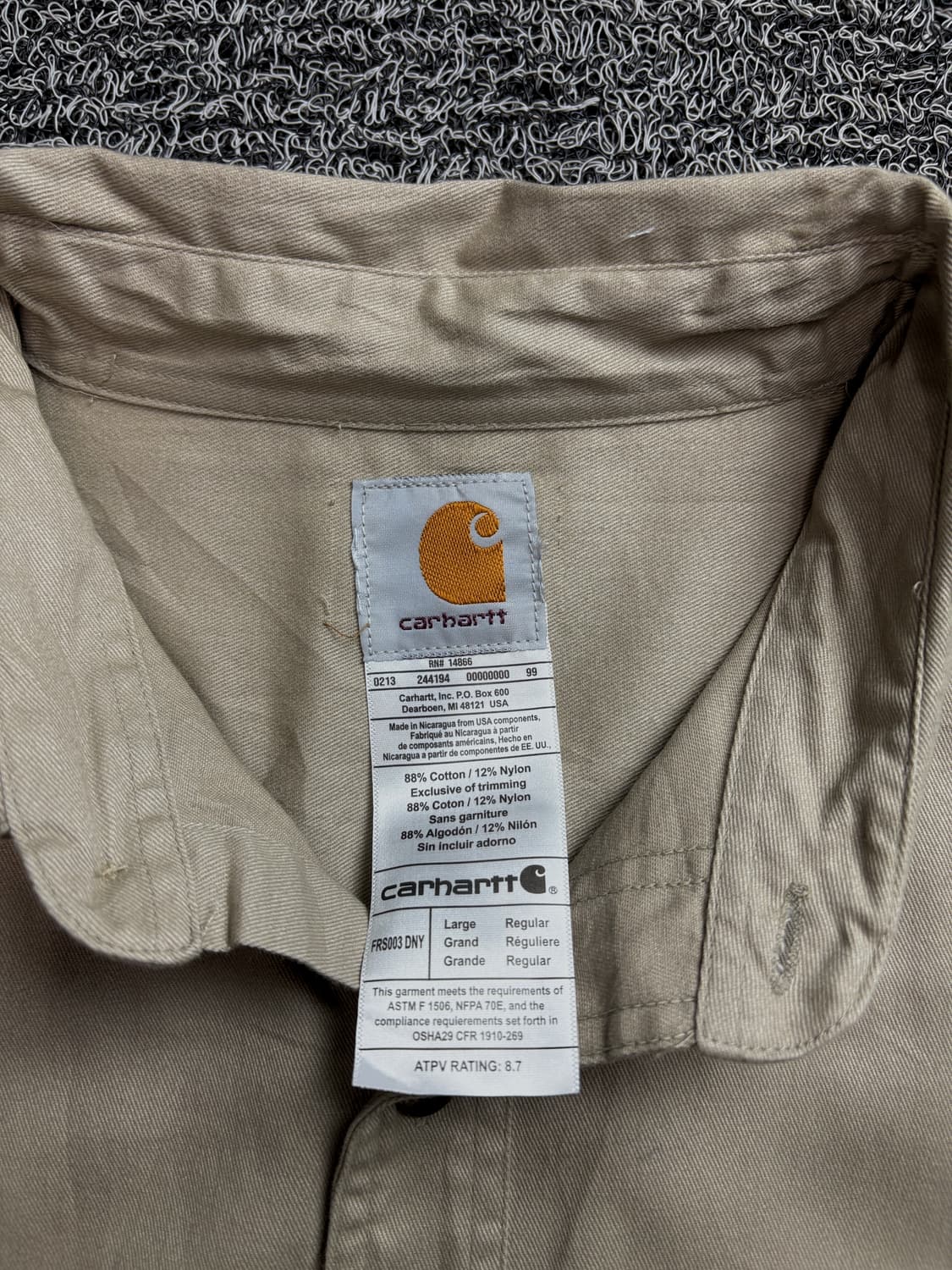 칼하트 투포켓 박시핏 워크 셔츠 1427 상품이미지3