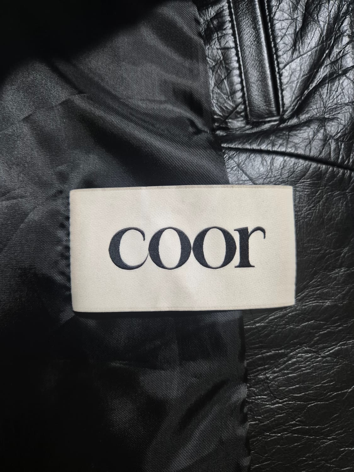 카우하이드 레더 싱글 라이더 점퍼 L (블랙) 상품이미지5