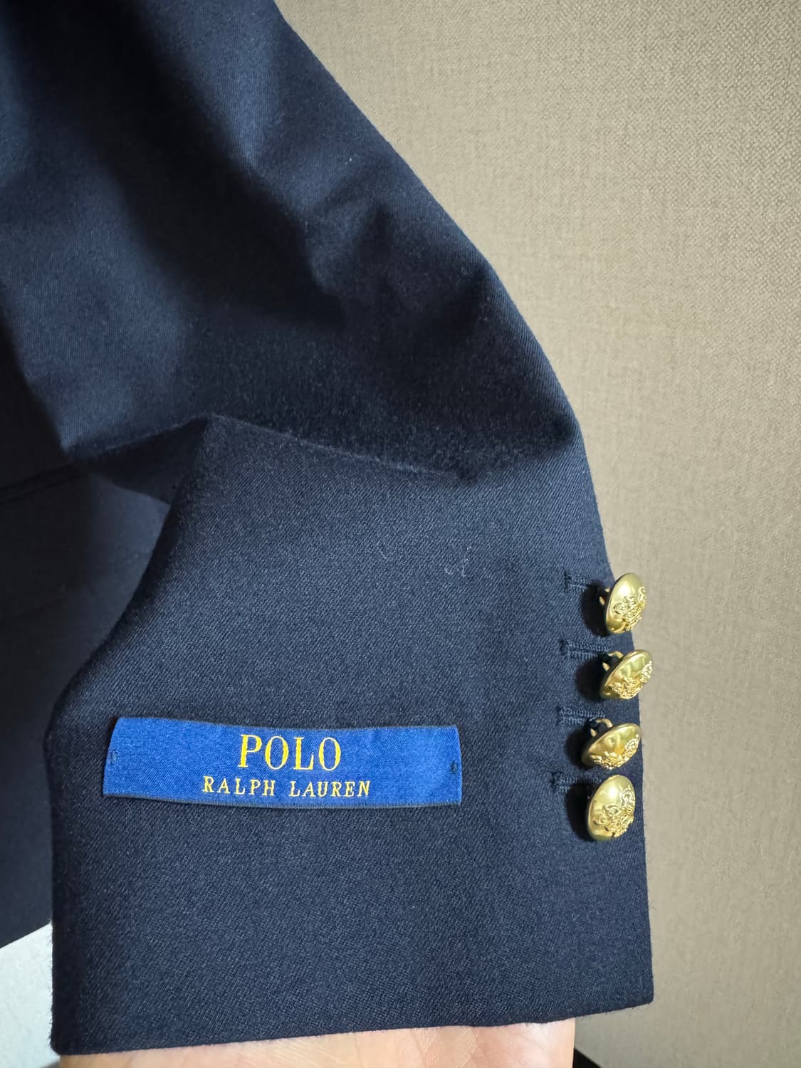 [새상품]폴로 랄프로렌 네이비 금장 개버딘 블레이저 (42R) 상품이미지5