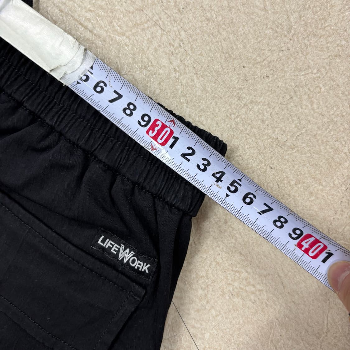 라이프워크 카고 블랙 조거 팬츠 상품이미지6