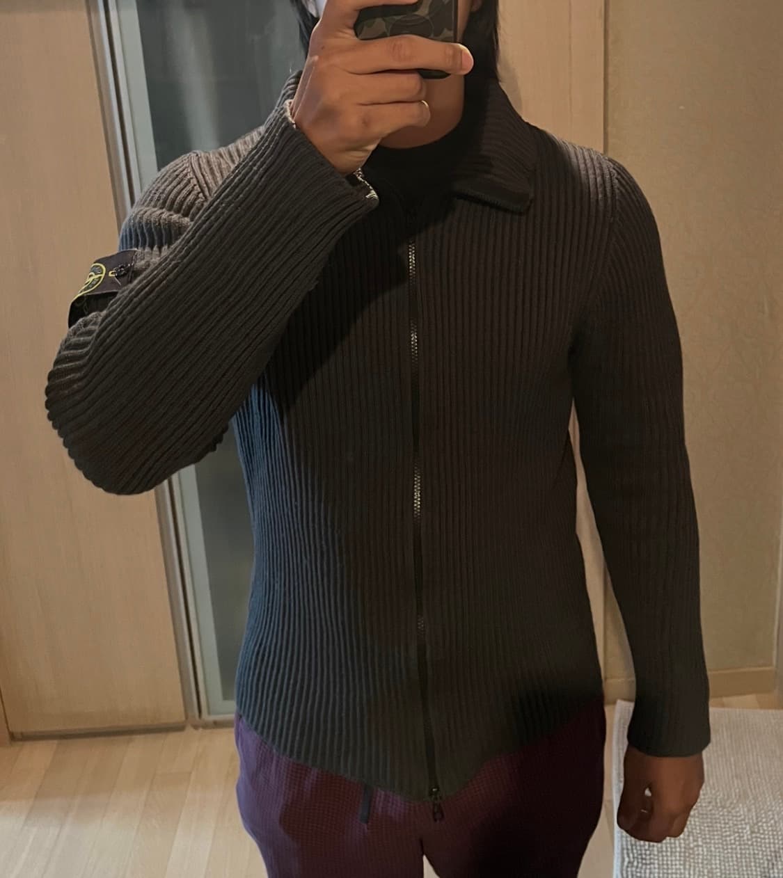 00s 스톤아일랜드 골지 니트 가디건 상품이미지10