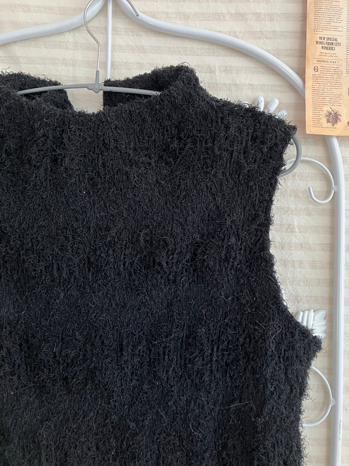 빈티지 블랙 브러시 폴라 나시 885 y2k 스트릿 모리 갸루 일본빈티지 상품이미지3